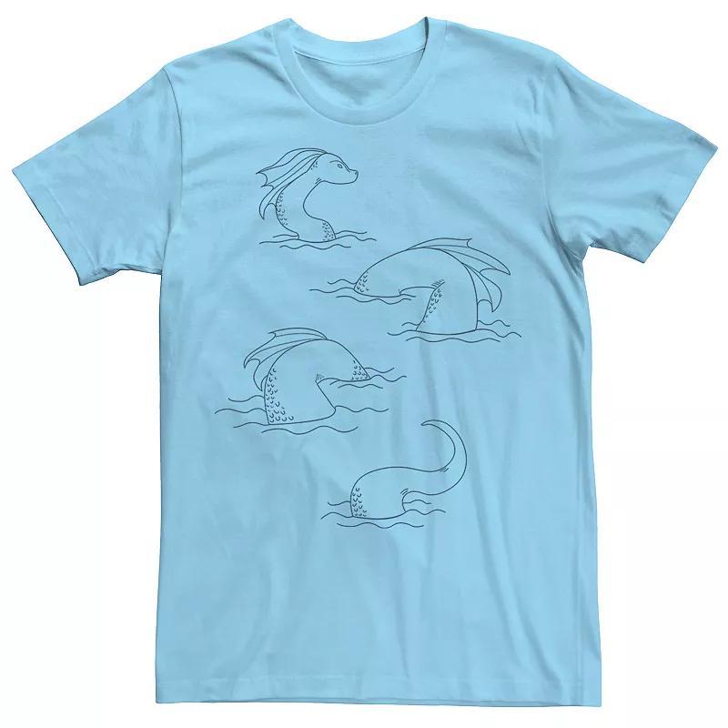 Mens Loch Ness Monster Lines Graphic Tee Product Image