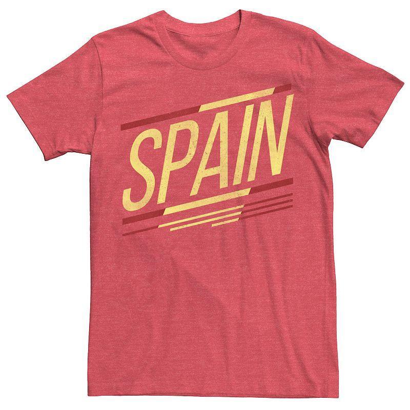 Mens Gonzales Spain Slanted Stripe Logo Tee Red Grey Product Image