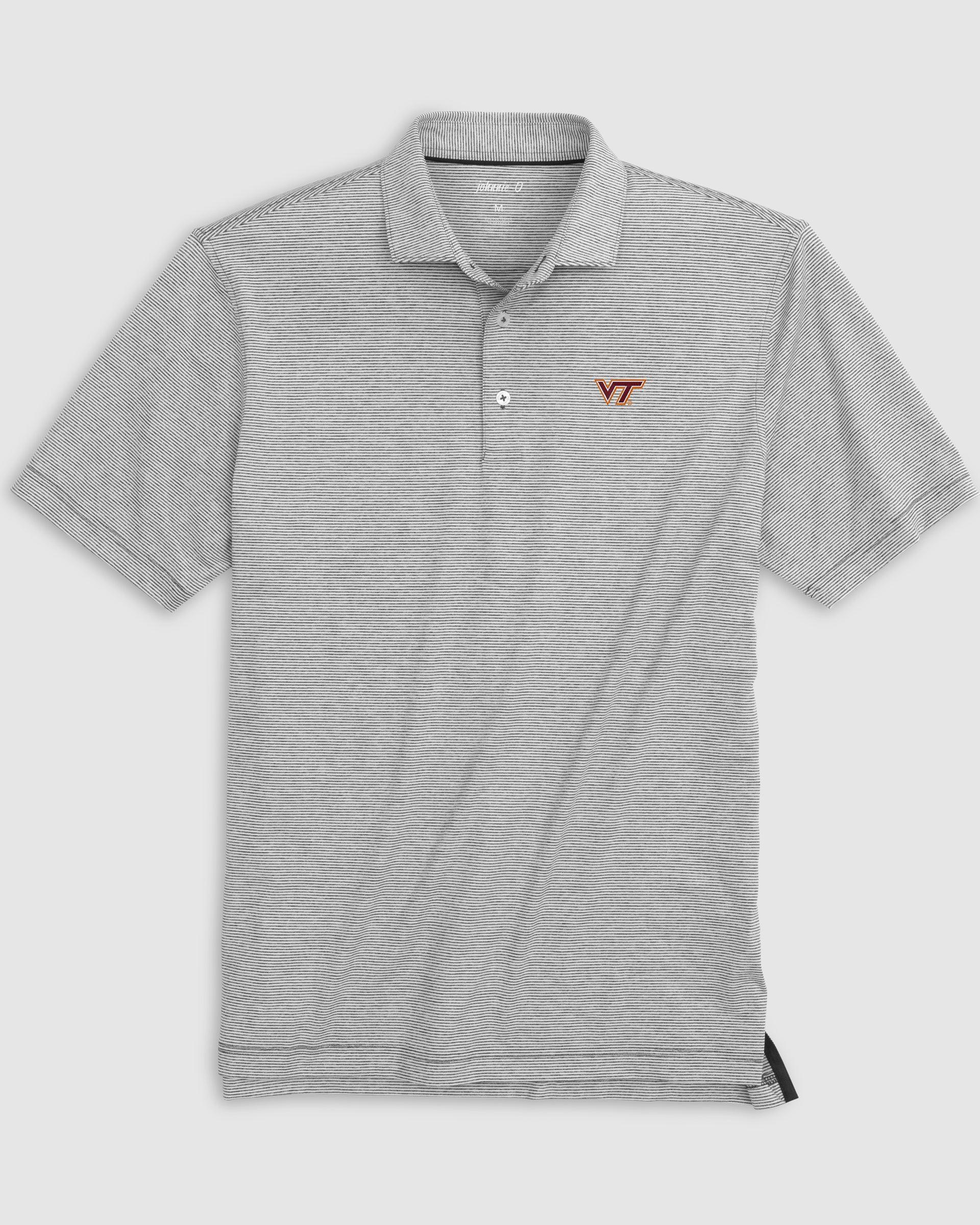 Boston College Lyndonn Jr. Striped Jersey Performance Polo Product Image