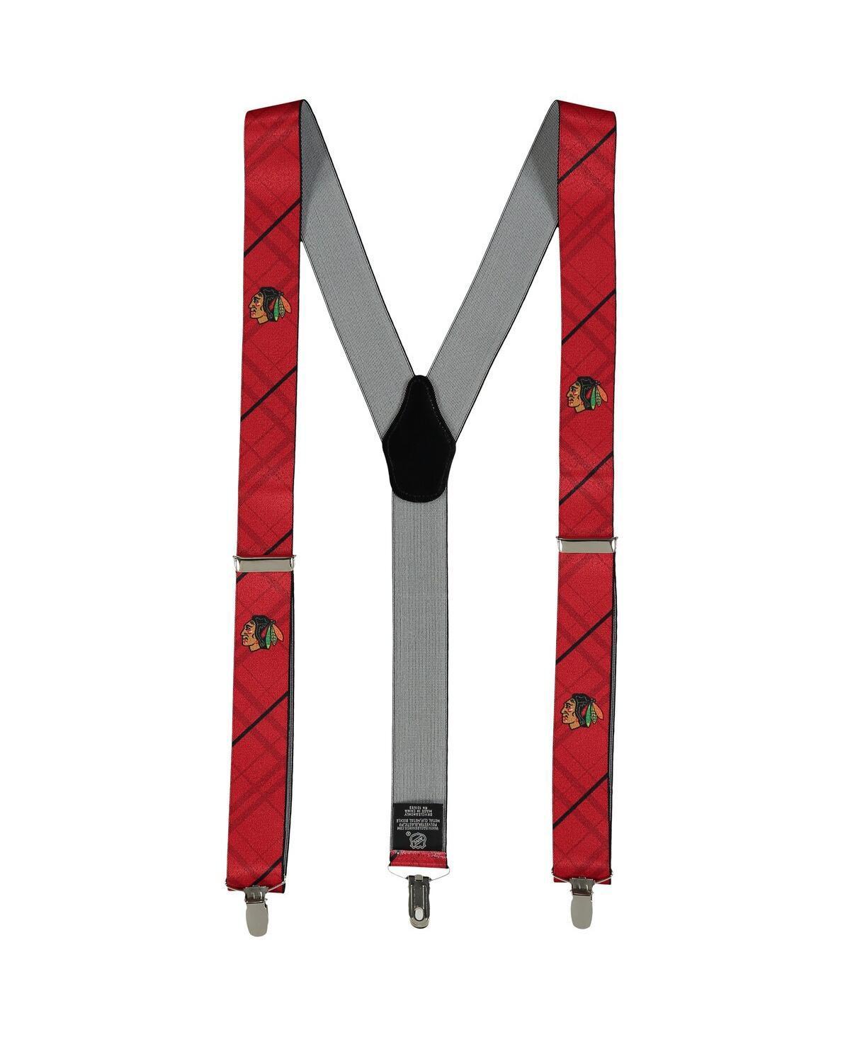 Mens Red Chicago Blackhawks Suspenders Product Image