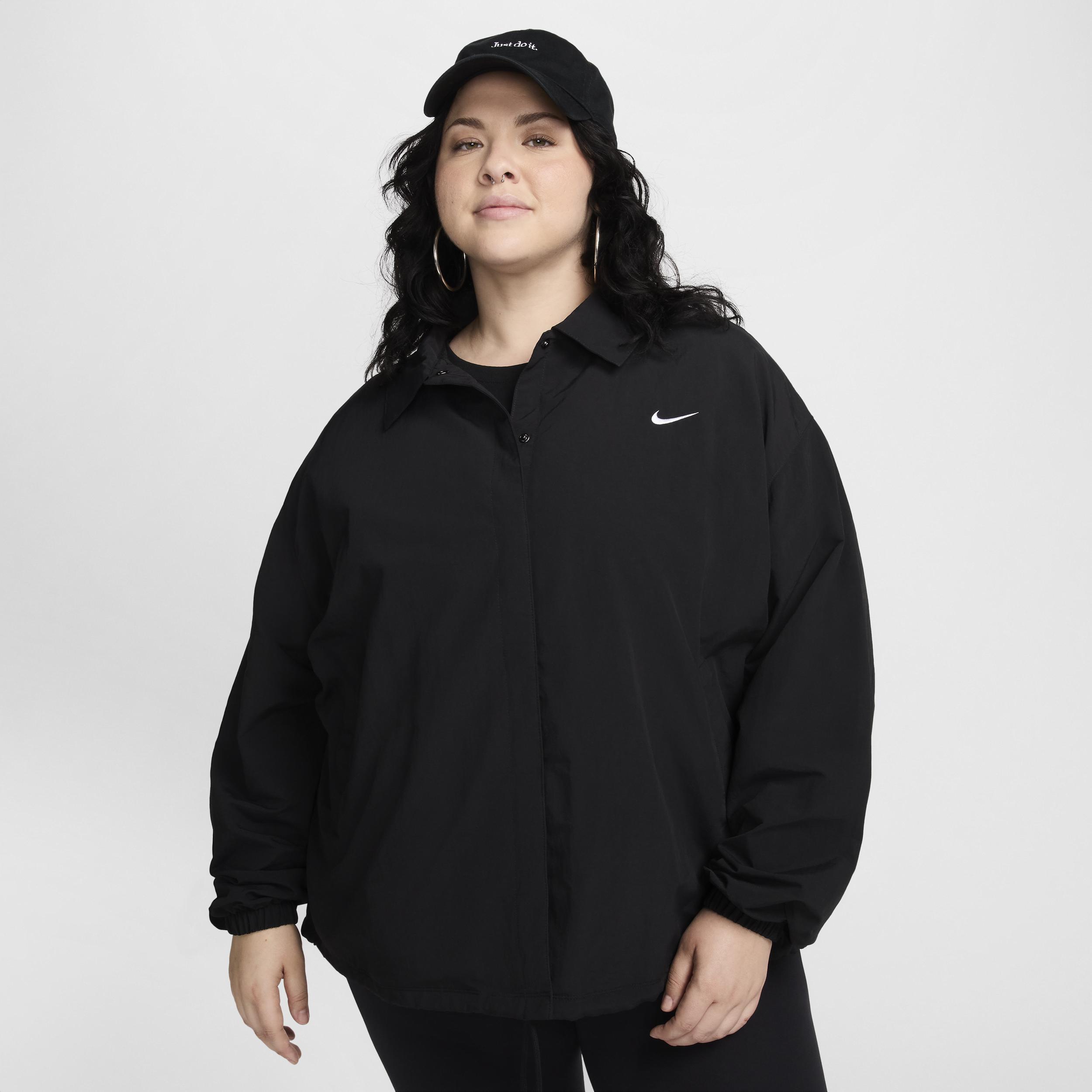 Womens Nike Sportswear Essential Oversized UV Woven Coaches Jacket (Plus Size) Product Image