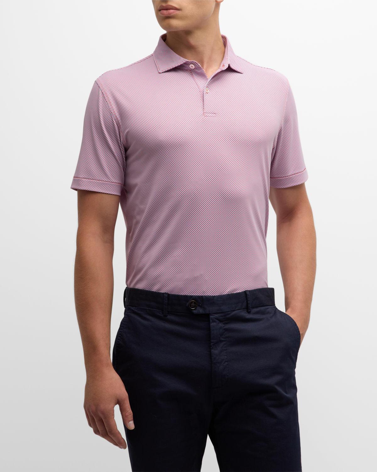 Mens Delancey Dot Performance Polo Shirt Product Image