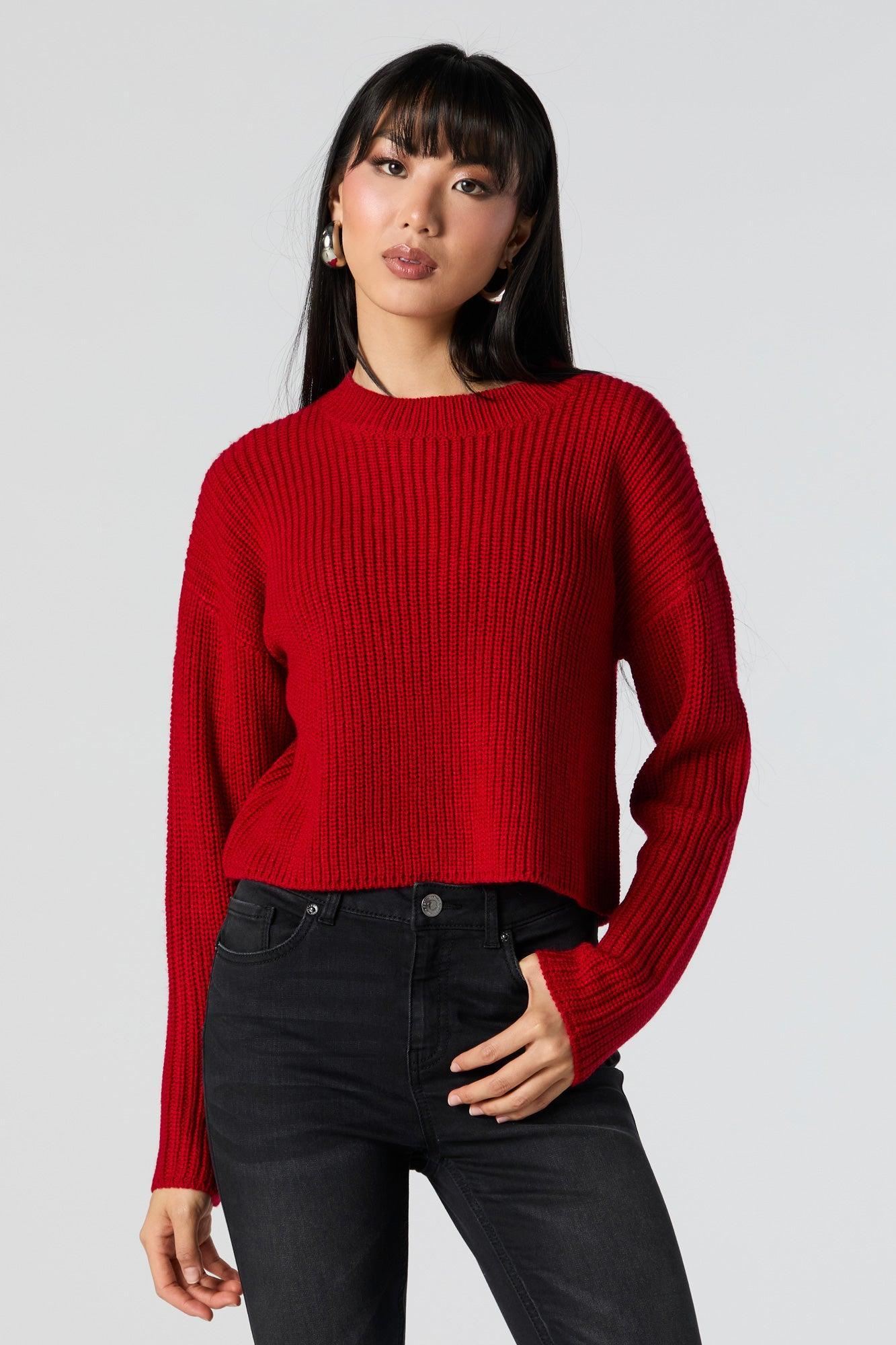 Solid Knit Sweater Female Product Image