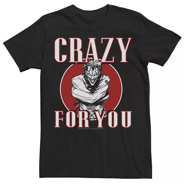 Big & Tall DC Comics Batman Joker Crazy For You Love Tee, Mens Product Image