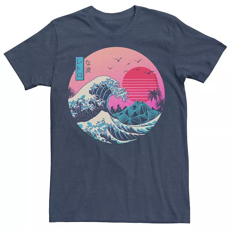 Mens The Great Retro Wave Polygon Graphic Tee Red Product Image