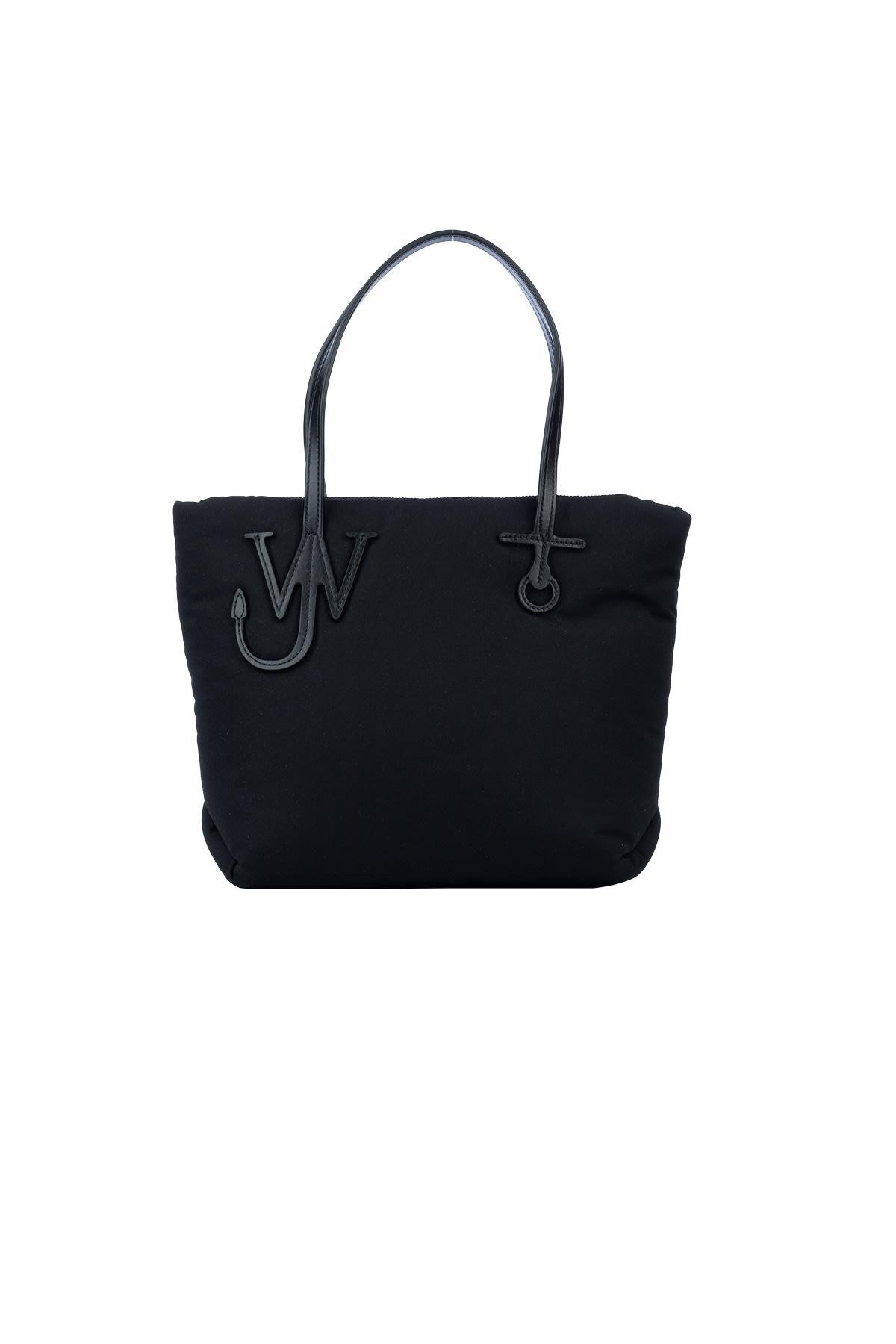 JW ANDERSON Small Puffy Anchor Tote Bag In Black Product Image