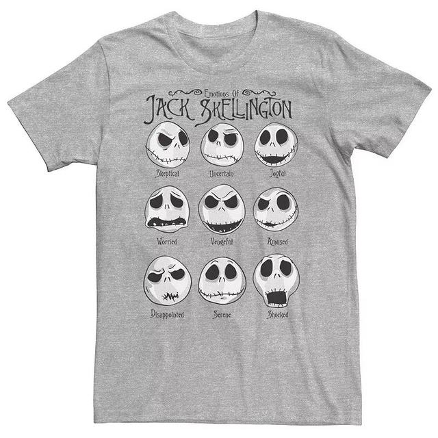 Big & Tall Disney The Nightmare Before Christmas Emotional Jack Skellington Tee, Mens Product Image