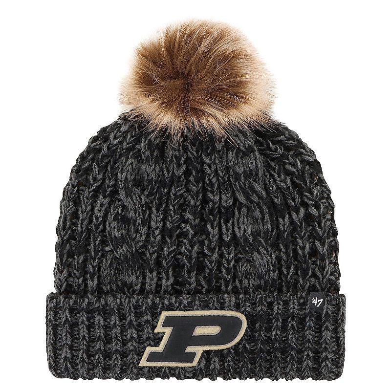 Womens 47 Purdue Boilermakers Meeko Cuffed Knit Hat with Pom Product Image