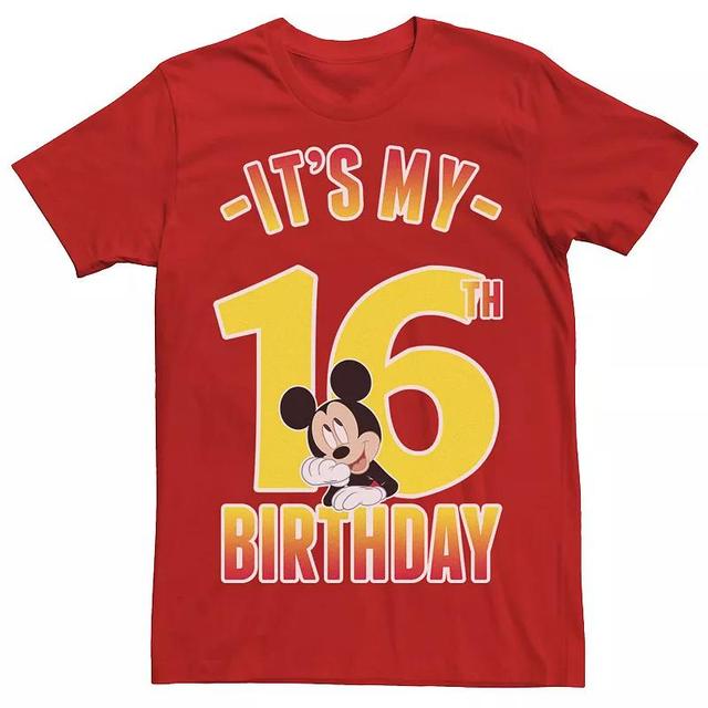 Mens Disney Mickey And Friends Mickey Its My 16th Birthday Tee Product Image