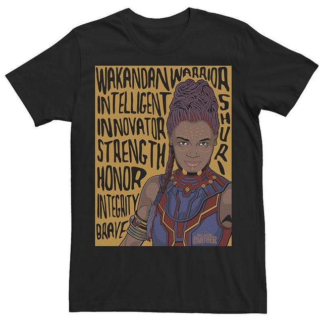 Mens Marvel Panther Movie Shuri Word Art Tee Product Image