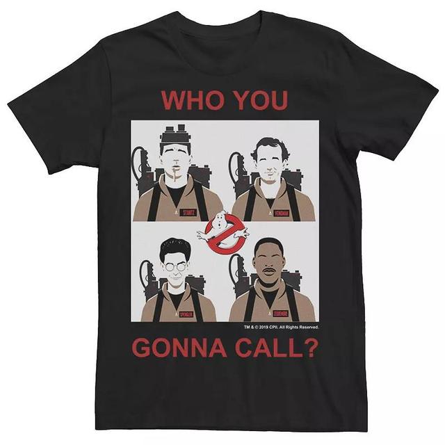 Mens Ghostbusters Who You Gonna Call Group Shot Panels Tee Product Image