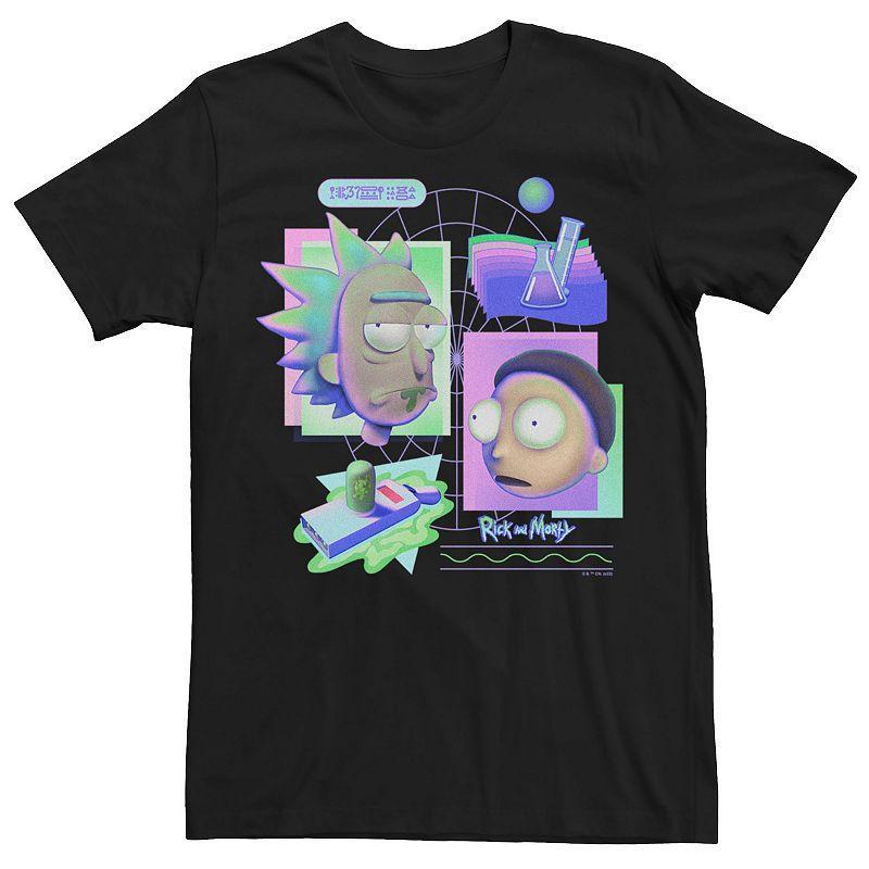 Mens Rick And Morty Scientific Neon Tee Product Image