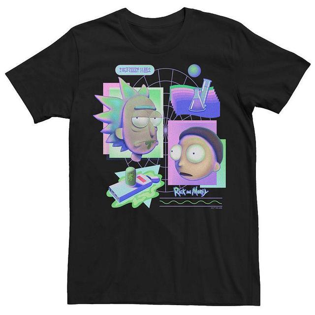 Mens Rick And Morty Scientific Neon Tee Product Image