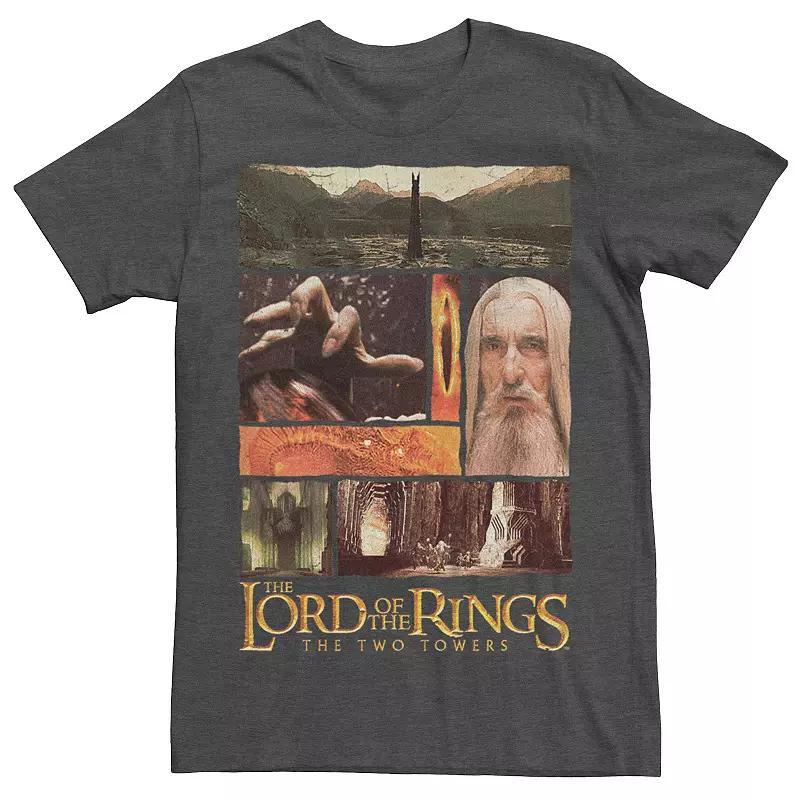 Mens The Lord Of The Rings The Two Towers Sarumans Visions Graphic Tee Grey Heather Product Image