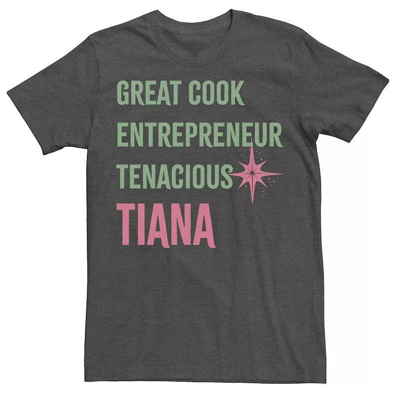 Mens Disney Princess Tiana Tee Grey Heather Product Image