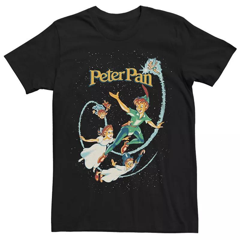 Mens Peter Pan Night Flight Movie Poster Graphic Tee Product Image