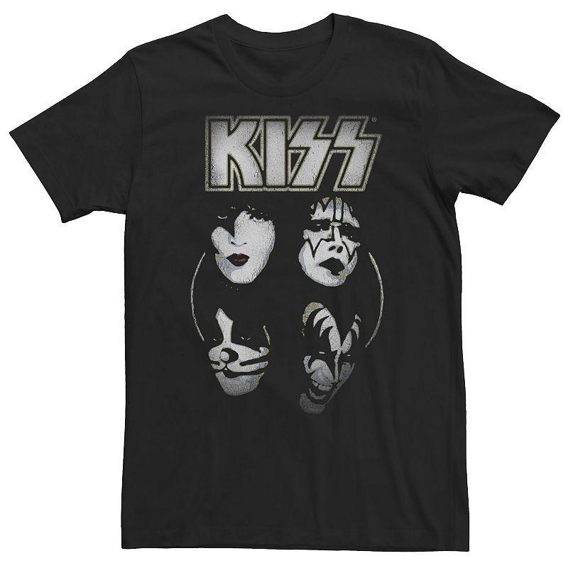 Big & Tall KISS Shadows Band Faces Tee, Mens Product Image