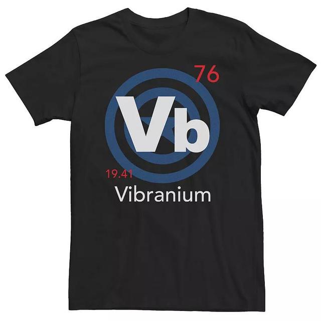 Big & Tall Marvel Captain America Logo Vibranium Element Tee, Mens Product Image