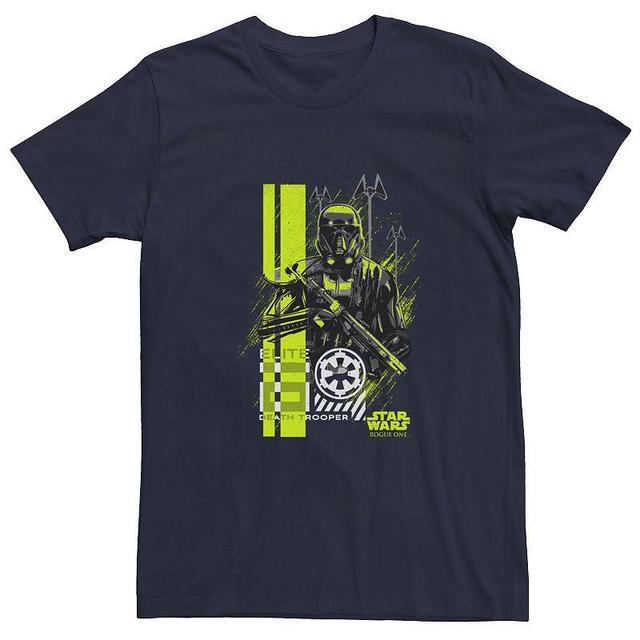 Mens Star Wars Rogue One Death Trooper In Arms Tee Blue Product Image