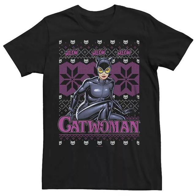 Mens Batman Catwan Christmas Sweater Graphic Tee Product Image