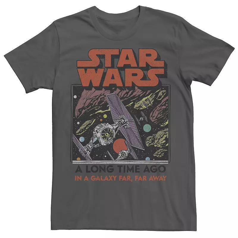 Mens Star Wars TIE Fighter A Long Time Ago Tee Grey Product Image