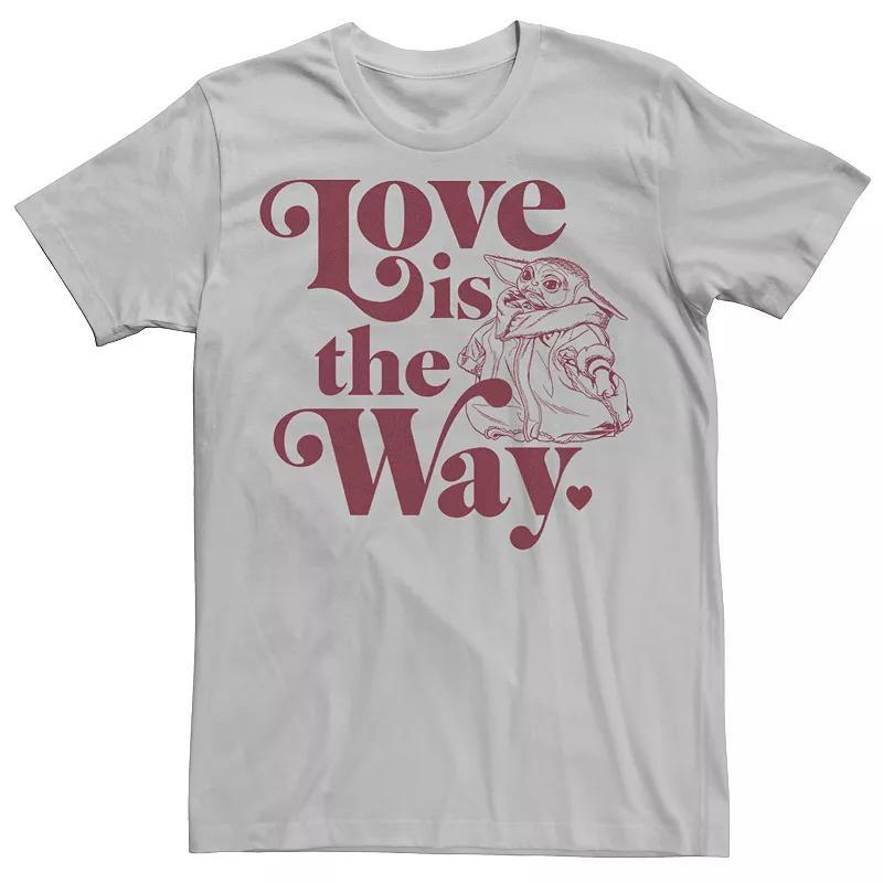 Mens Star Wars: The Mandalorian The Child Love Way Valentines Day Tee Product Image