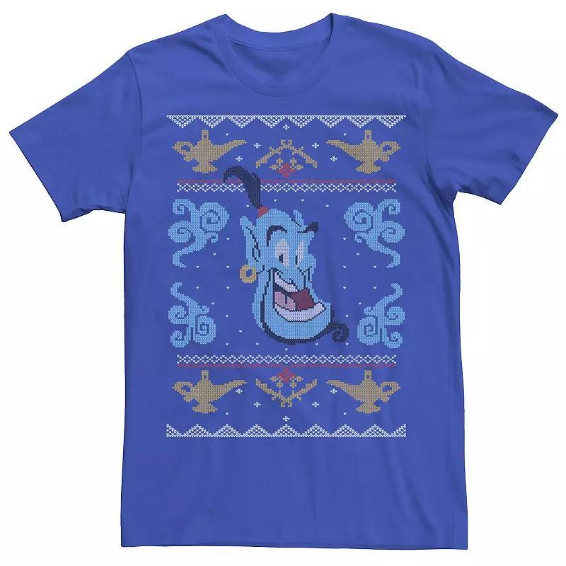 Mens Disney Aladdin Knitted Genie Tee Blue Product Image