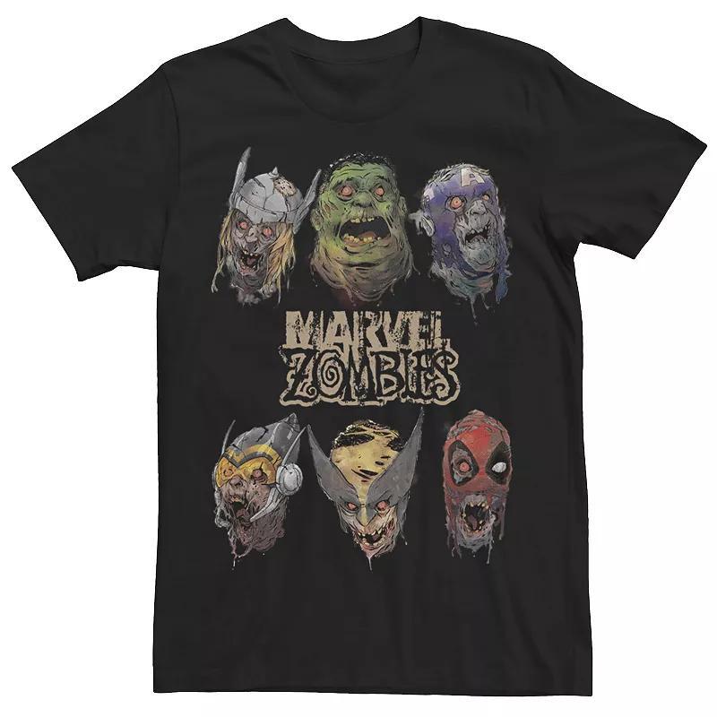 Mens Marvel Zombies Group Shot Zombie Heads Graphic Tee Product Image