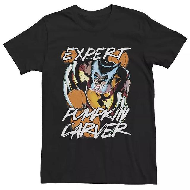 Mens Marvel Wolverine Expert Pumpkin Carver Halloween Tee Product Image