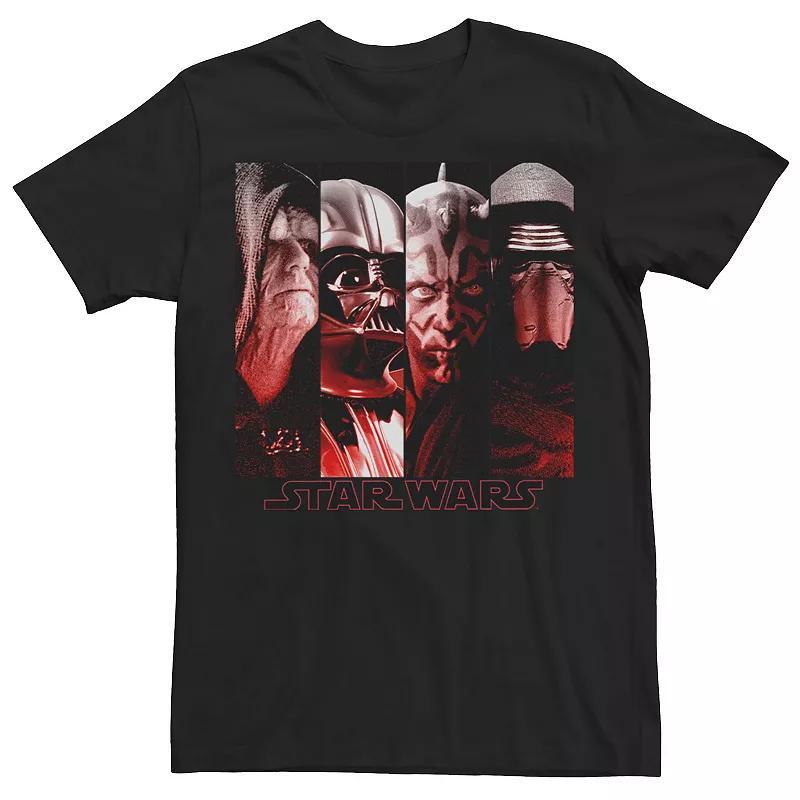 Mens Star Wars Sith Leaders Portrait Panel Logo Tee Product Image