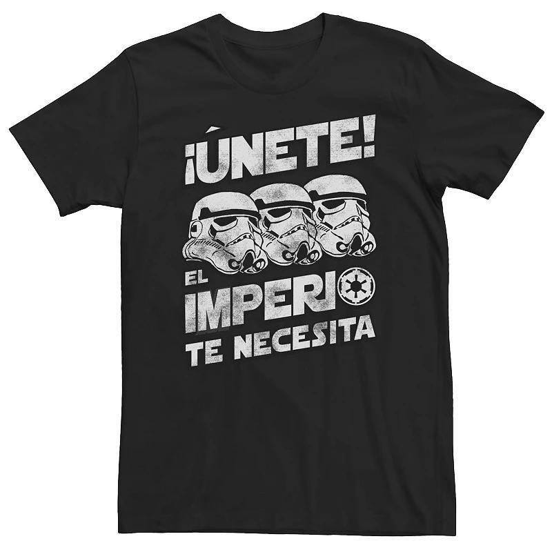 Big & Tall Star Wars Stormtroopers Unete El Imperio Te Necesita Poster Tee, Mens Product Image