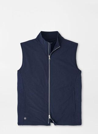 Peter Millar Mens Solstice Performance Hybrid Full-Zip Vest | Color: Navy | Size: XXL Product Image