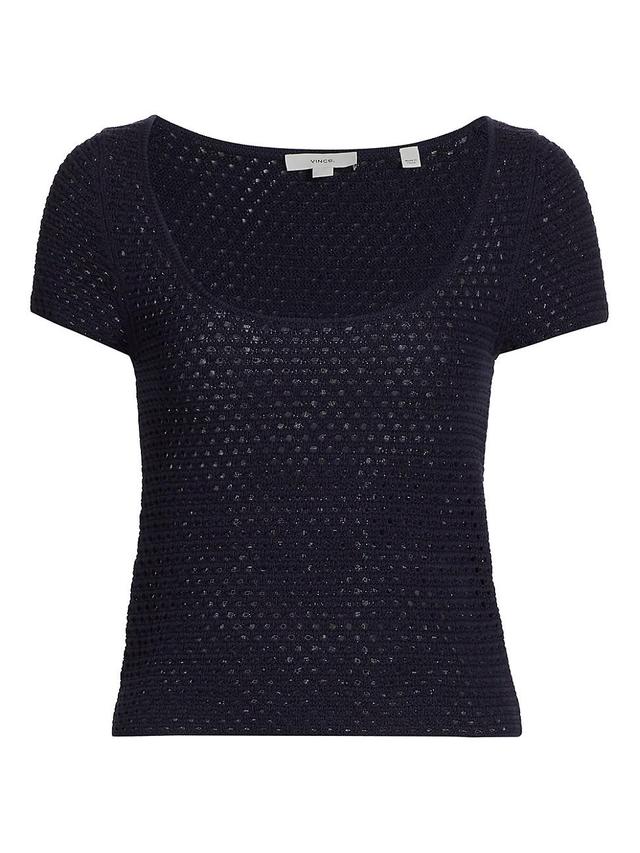 Womens Mesh Scoopneck T-Shirt Product Image