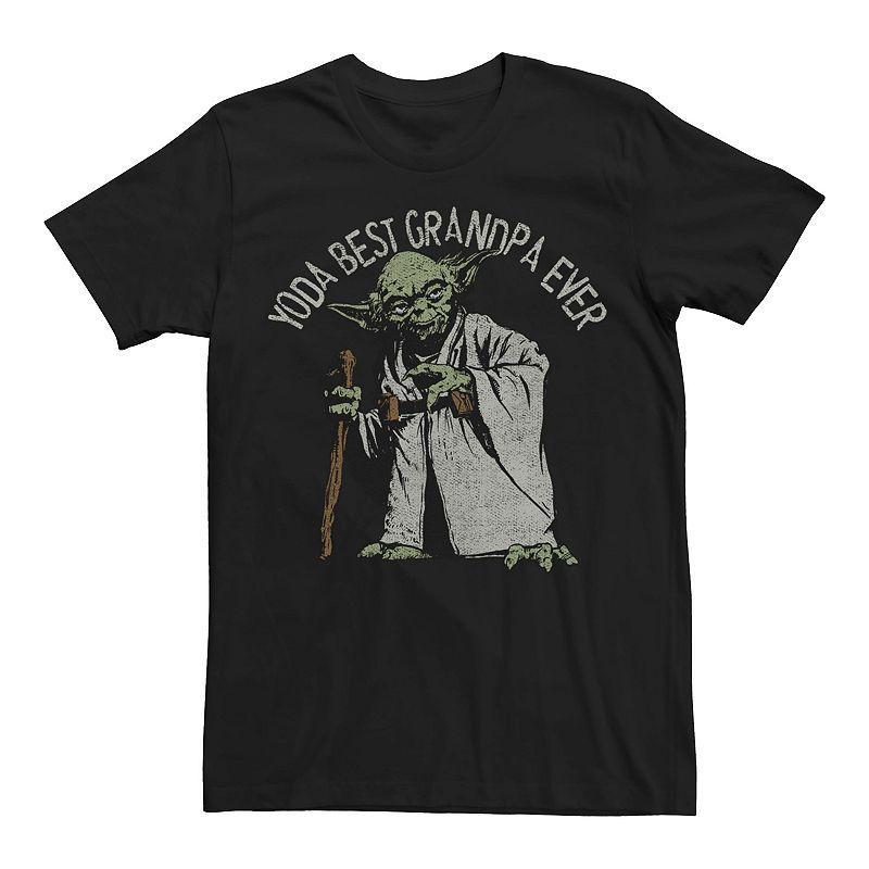 Mens Star Wars Yoda Best Grandpa Ever Graphic Tee Product Image