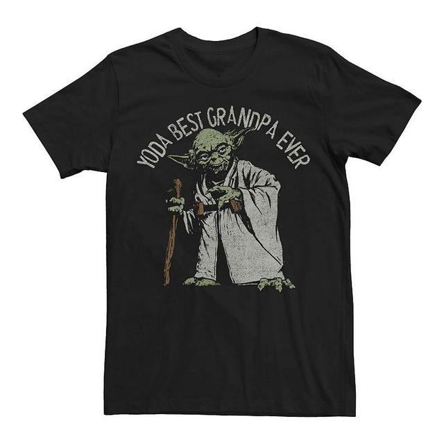 Mens Star Wars Yoda Best Grandpa Ever Graphic Tee Product Image