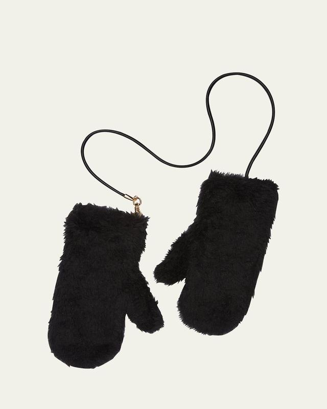 Max Mara Ombrato Teddy Alpaca Blend Mittens Product Image