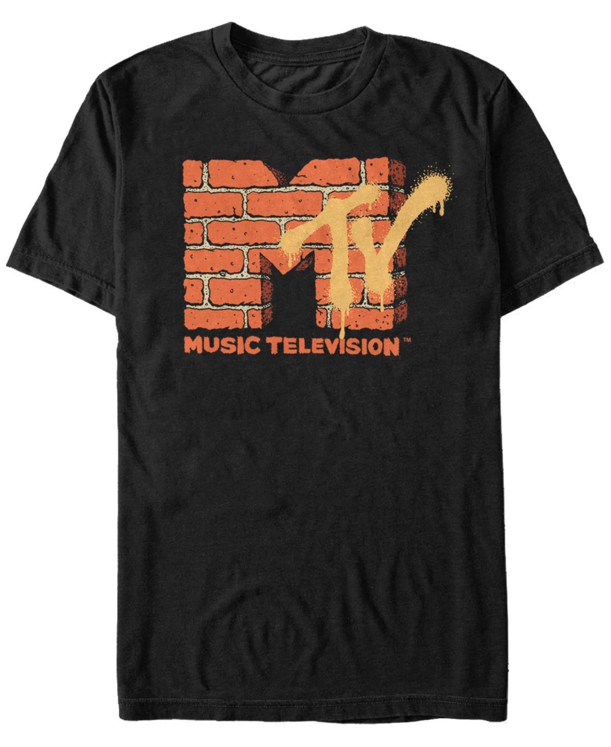 Mens MTV Brick Logo Tee Black Product Image