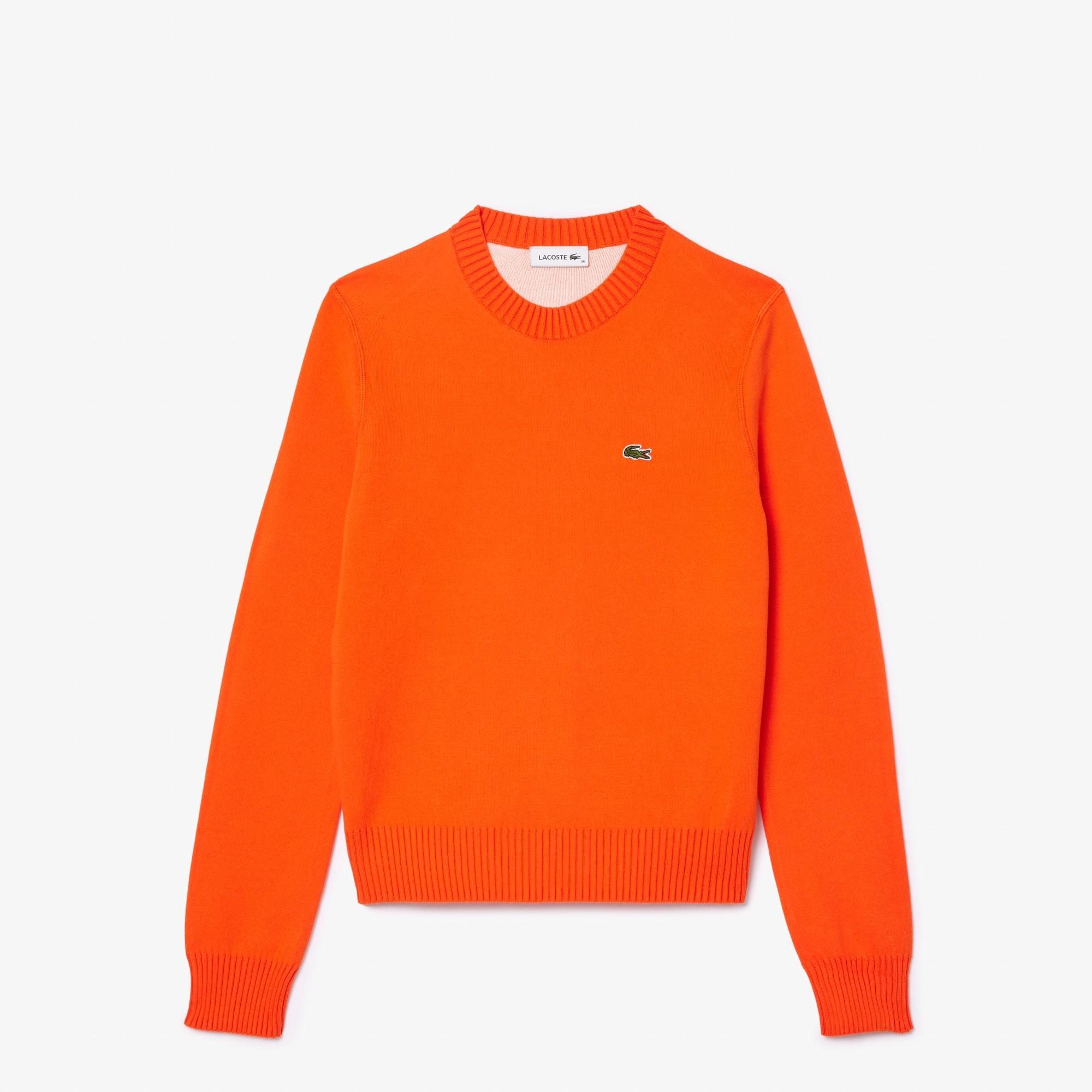 Crew Neck Sweater in Double Sided Cotton Product Image