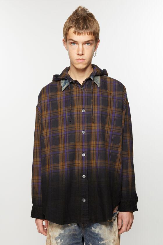 Hooded button-up shirt Product Image