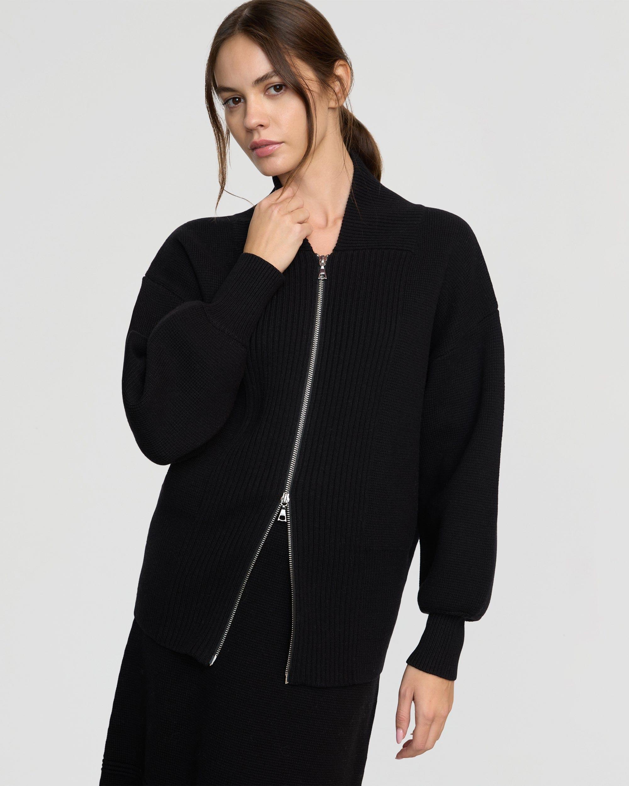 Manning Organic Cotton-Wool Zip Cardigan Product Image