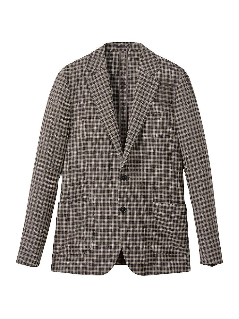 Mens Nano Wool Grid Blazer Product Image