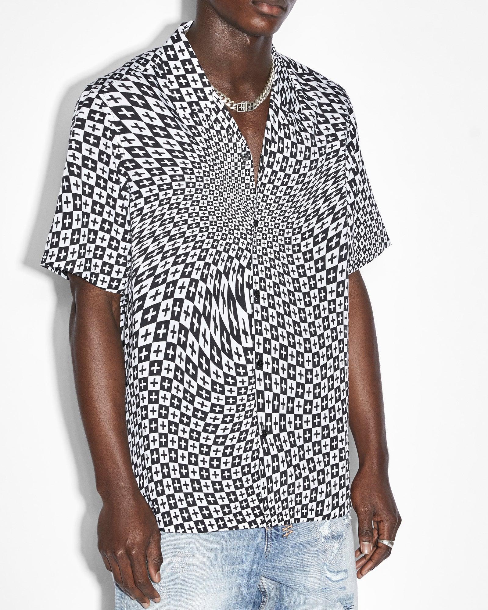 CHECK OUT RESORT SS SHIRT BLACK Male Product Image