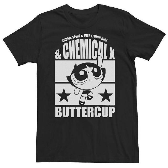 Big & Tall Cartoon Network Powerpuff Girls Buttercup Chemical X Tee, Mens Product Image