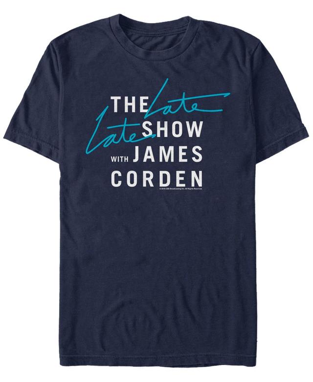 Mens The Late Late Show with James Corden Tee Blue Product Image