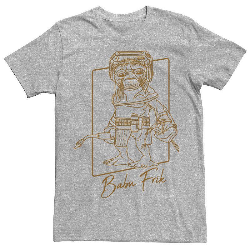 Mens Star Wars The Rise Of Skywalker Babu Frik Outline Tee Gold Product Image