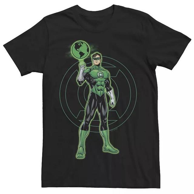 Mens Justice League Green Lantern Green Earth Tee Product Image