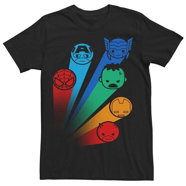 Mens Marvel Kawaii Art Collection Spotlights Graphic Tee Product Image