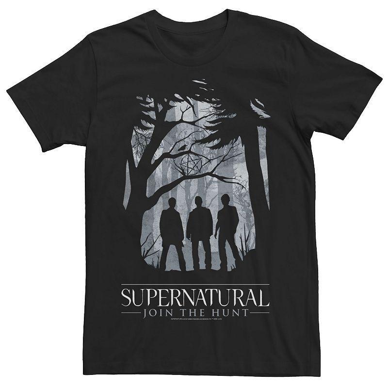 Big & Tall Supernatural Join The Hunt Group Silhouette Tee, Mens Product Image