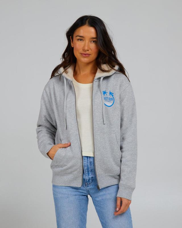 Shades Sherpa Heather Zip Hoody Female Product Image