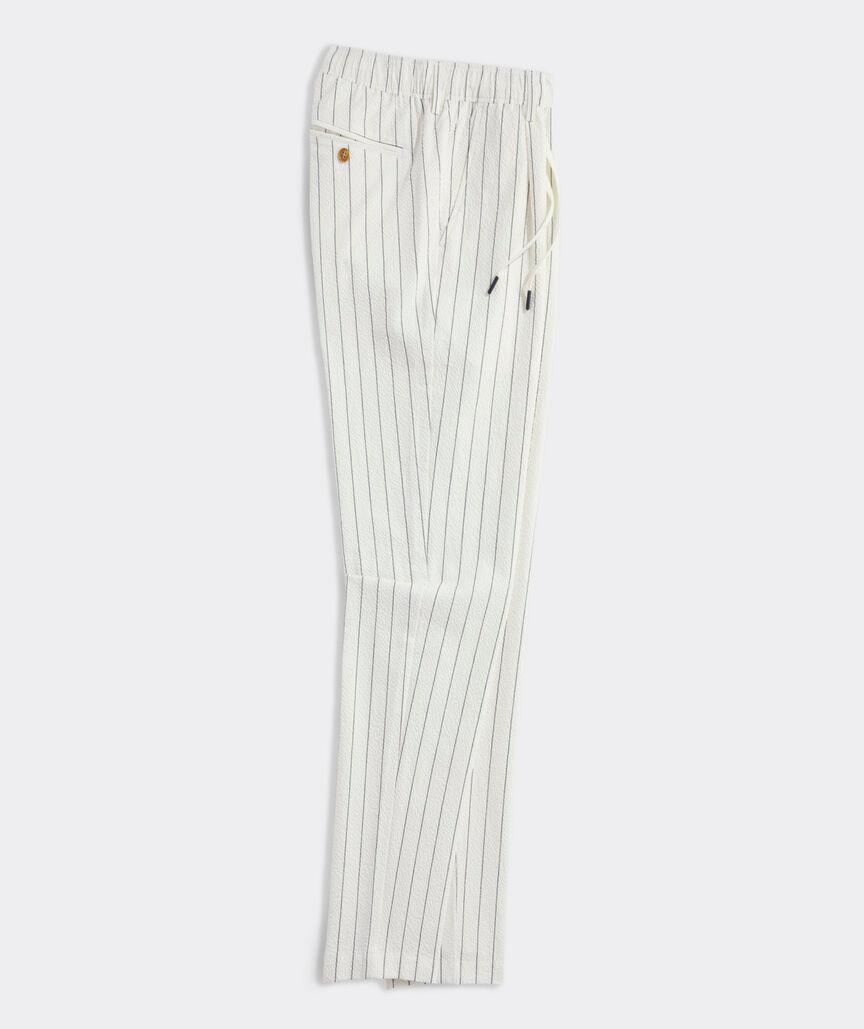 Kentucky Derby Seersucker Pleated Pull-On Pants Product Image